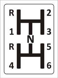 Tabliczka aluminiowa schemat skrzyni biegów URSUS C330