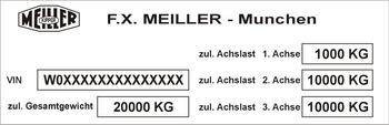 Tabliczka MEILLER Munchen