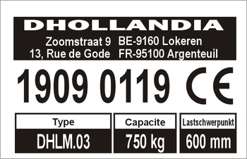 Tabliczka znamionowa DHollandia