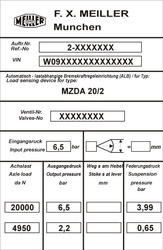 Tabliczka znamionowa MEILLER Munchen