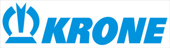 Naklejka tabliczka informacyjna do przyczep KRONE - duży napis