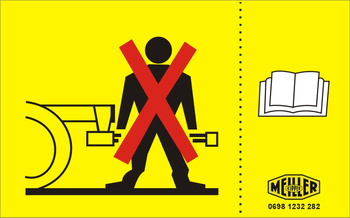 Tabliczka, naklejka Kipper informacyjna