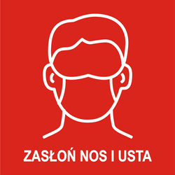 Tabliczki informacyjne zestaw 3 szt (zachowaj odstęp, zasłoń nos i usta, zdezynfekuj ręce)